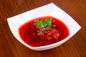 Russian borcht soup