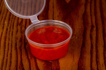 Tomato sauce portion