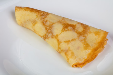 Pancake in the plate
