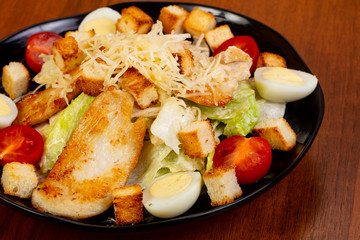 Caesar salad with chicken