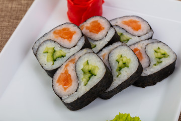 Japanese salmon roll