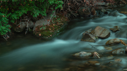 Long Exposure Mountain River