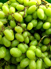 Closeup shot of grapes as background