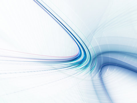 Abstract blue and white background texture. Dynamic lines and halftone effects pattern. Detailed fractal graphics. Science and technology concept.