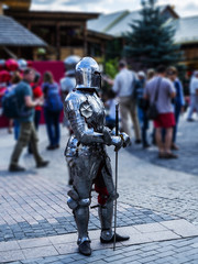 Obraz premium Medieval knight in armor