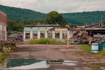 old factory being tore down 