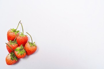 strawberry on white background