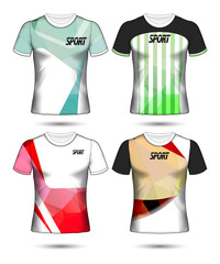 Set of soccer or football jersey template t-shirt style, Design your football club vector illustration