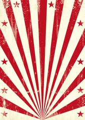 Grunge red sunbeams background