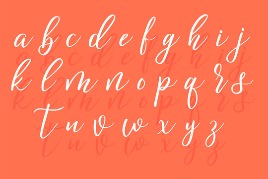 Hand drawn letters. Lettering and custom typography for your designs.Vector type