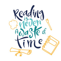 Back to school poster. Isolated lettering on white background. hand drawn quote. Vector illustration