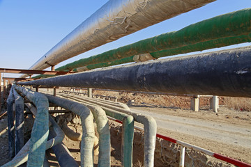 The pipe and valve oil fields