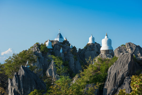 Lampang,Thailand.Old pagoda was built on hilltop. (Watchalermprakiat)