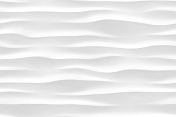 3d white wave seamless texture - obrazy, fototapety, plakaty