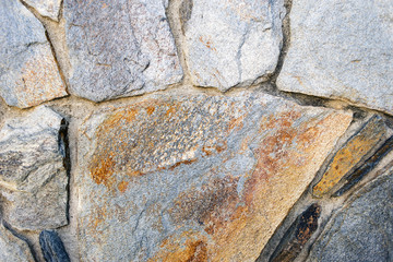 A close up view of a stone wall for background or texture