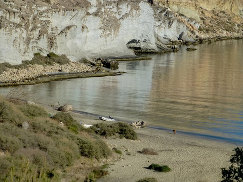 Cala San Pedro. Beach in Cabo de Gata, Almeria. Andalusia, Spain