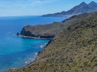 Fototapeta na wymiar Cabo de Gata. Isleta del Moro, Almeria, Andalusia, Spain