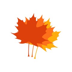 Vector autumn leaves icon