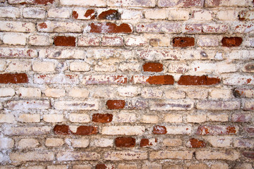 Brick wall for background, wallpaper or texture decoration wall with vintage style or retro design.