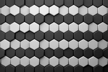 CGI 3d hexagonal wallpaper background	