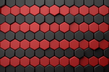 CGI 3d hexagonal wallpaper background	