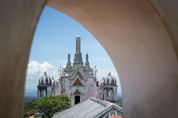 Old Thai palace from the top view