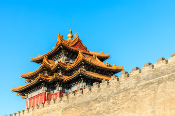 Naklejka premium The Forbidden City in Beijing,China