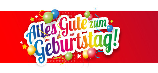 Fototapeta premium Alles Gute zum Geburtstag