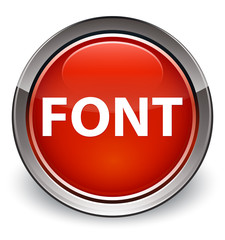 Font optimum red round button