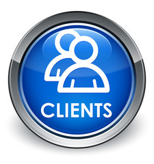 Clients (group icon) optimum blue round button