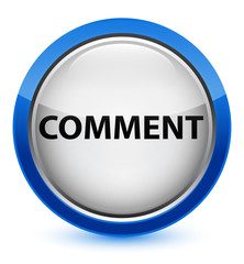 Comment crystal blue round button