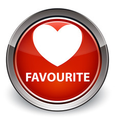 Favourite (heart icon) optimum red round button