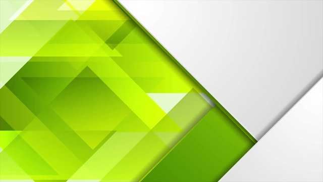 Bright green tech geometric triangles abstract motion graphic design. Seamless looping. Video animation Ultra HD 4K 3840x2160
