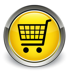 Ecommerce icon optimum yellow round button