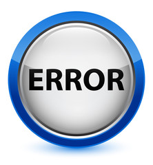Error crystal blue round button