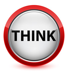 Think crystal red round button