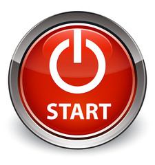 Start (power icon) optimum red round button