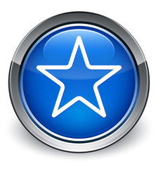 Star icon optimum blue round button