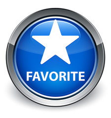 Favorite (star icon) optimum blue round button