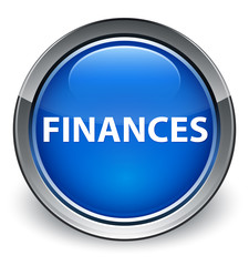 Finances optimum blue round button