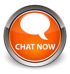 Chat now optimum orange round button