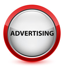 Advertising crystal red round button