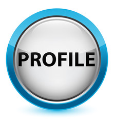 Profile crystal cyan blue round button
