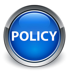 Policy optimum blue round button