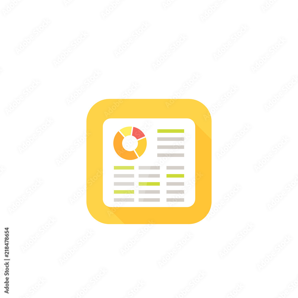 Poster spreadsheet icon for apps and web