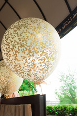 balloons as a banquet decoration
