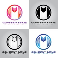 Beautiful, modern & colorful M-Logo