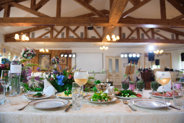 wedding banquet in a restaurant