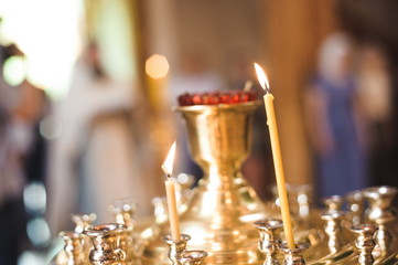 Fototapeta na wymiar An orthodox wedding