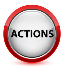 Actions crystal red round button